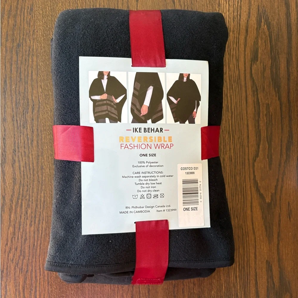 Ike Behar Women’s Reversible Fashion Wrap - Picture 7 of 7